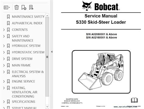 bobcat s330 skid steer specs|bobcat s330 manual.